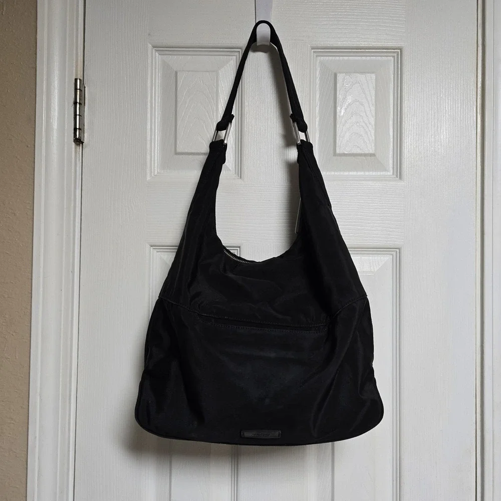 HOBO Black Hobo Bag‎ with Silver Accents